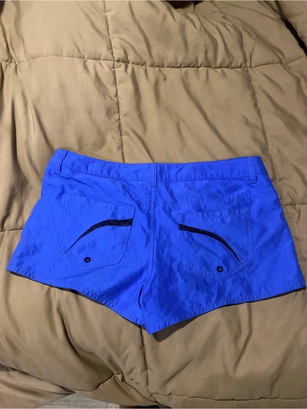 FOX tech motor sports womens blue nylon shorts 6 low rise